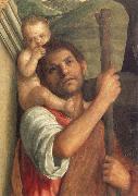 Gentile Bellini Detail of Saints Christopher,Jerome,and Louis oil painting reproduction